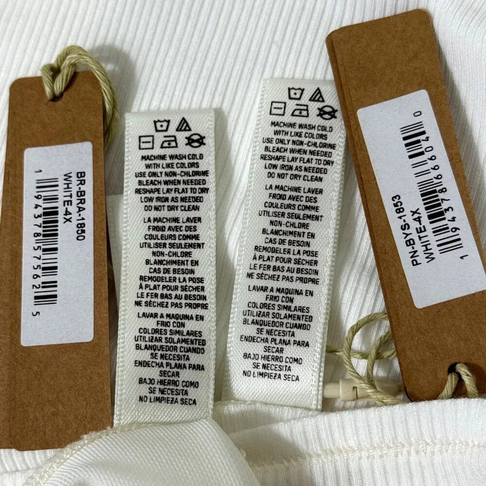 SKIMS Soft Lounge Bralette +‎ Boy Short Set Team USA White 4X - Picture 8 of 11